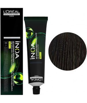 Крем-фарба для волосся Loreal Professionnel INOA 4/0 Інтенсивний темний каштан 60 мл 00-00004682 фото