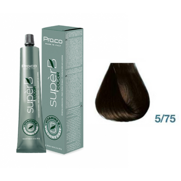 Фарба для волосся безаміачна Pro.Color Super B Hair Color Cream №5.75 Light Brown Chocolate 100 мл 00-00021234 фото