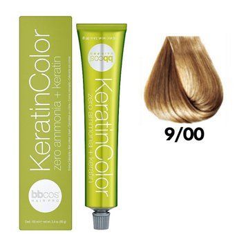 Крем-краска безаммиачная для волос BBCos Keratin Color №9.00 Very Light Intense Blond 100 мл 00-00023239 фото