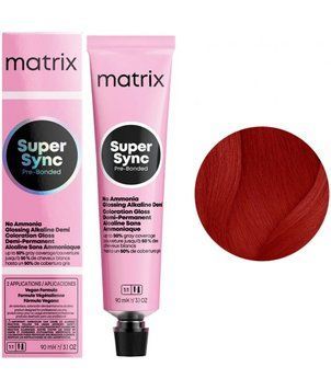 Крем-фарба безаміачна Matrix Super Sync Pre-Bonded №6RC+ Dark red-copper blond 90 мл 00-00026004 фото