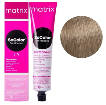 Крем-краска Matrix SoColor Pre-Bonded Cream Permanent №9N Очень светлый блондин 90 мл 00-00026518 фото