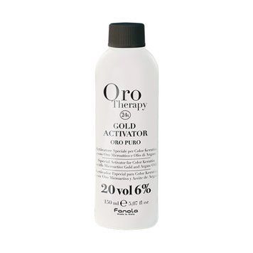 Окислитель с микрочастицами золота Fanola Oro Therapy 6% 20 Vol 150 мл 00-00000264 фото
