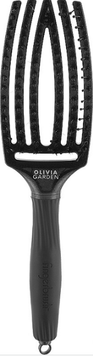 Щетка для волос Olivia Garden FingerBrush Care Ionic Boar & Nylon Black Onyx M 00-00025328 фото