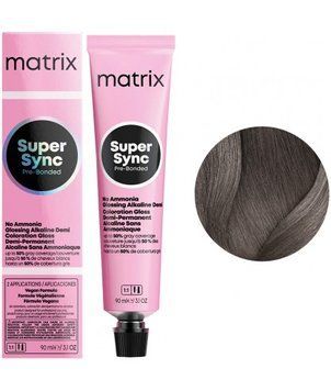 Крем-фарба безаміачна Matrix Super Sync Pre-Bonded №6T Dark Blond Titanium 90 мл 00-00025173 фото