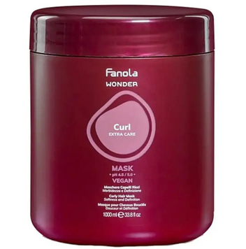 Маска для мякості і пружності локонів кучерявого волосся Fanola Wonder Curl Extra Care 1000 мл 00-00024622 фото