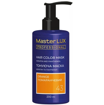 Маска тонуюча для волосся Master LUX Professional Hair Color Mask №43 Orange 200 мл 00-00024054 фото
