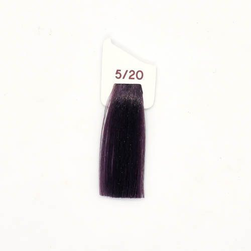 Крем-фарба аміачна для волосся Inebrya Сolor №5/20 Violet Cherry Light Brown 100 мл 00-00021404 фото