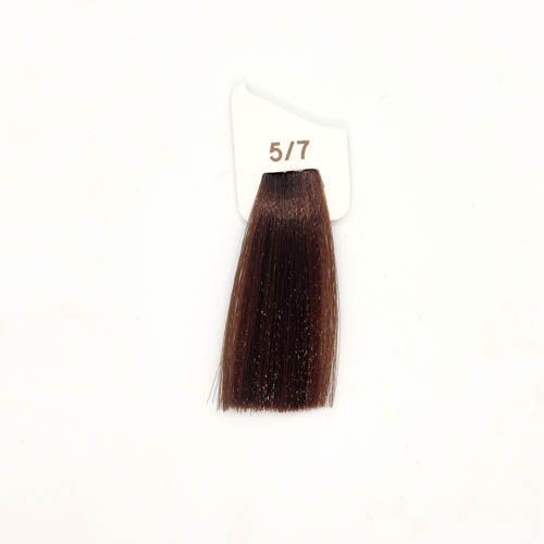 Крем-фарба аміачна для волосся Inebrya Сolor №5/7 Light Chestnut Brown 100 мл 00-00021436 фото