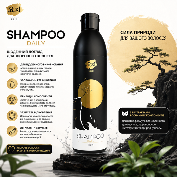 Шампунь для щоденного використання YOJI Daily Shampoo 300 мл 00-00021778 фото