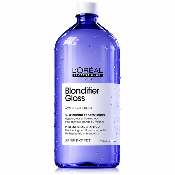 Шампунь для сяйва та блиску волосся Loreal Professionnel Blondifier Gloss Shampoo 1500 мл 00-00019986 фото