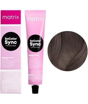 Крем-фарба без аміаку Matrix SoColor Sync Pre-Bonded Alkaline Toner №6P Dark Pearl Blonde 90 мл 00-00022289 фото