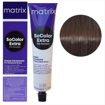 Крем-краска для волос Matrix Socolor Beauty Extra №505G Золотистый светлый шатен 90 мл 00-00026666 фото