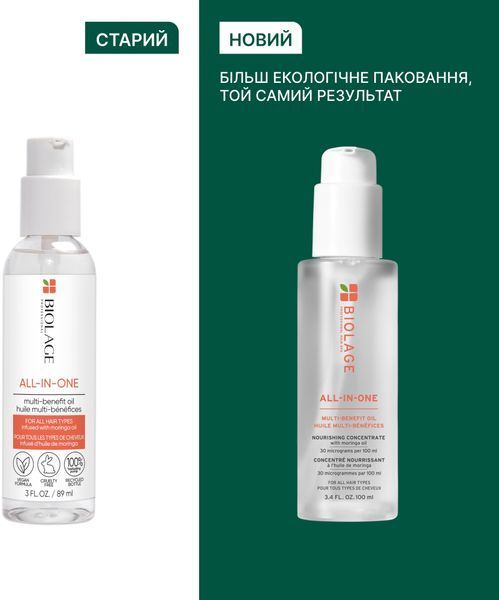 Олійка для блиску та шовковистості волосся Matrix Biolage All-In-One Multi-Benefit Oil 125 мл 00-00024759 фото