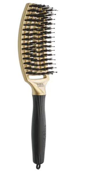 Щітка для волосся Olivia Garden FingerBrush Care Iconic Boar&Nylon Gold 00-00025338 фото