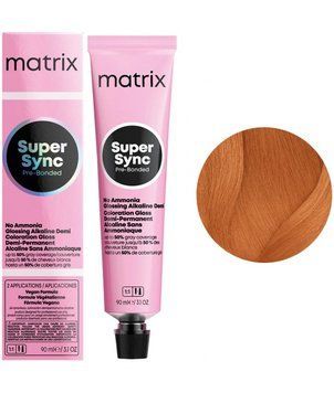 Крем-фарба безаміачна Matrix Super Sync Pre-Bonded №8CG Light blonde copper golden 90 мл 00-00024984 фото