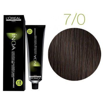 Крем-фарба для волосся Loreal Professionnel INOA 7/0 Темний шатен 60 мл 00-00004685 фото
