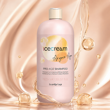 Шампунь с аграновым маслом для окрашенных волос Inebrya Pro-Age Shampoo Argan Oil 1000 мл 00-00021386 фото