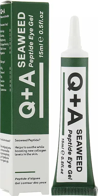 Гель для зони навколо очей з пептидами Q+A Seaweed Peptide Eye Gel 15 мл