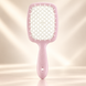 Щетка для волос массажная Janeke Superbrush Розово-белая 00-00018033 фото 2