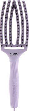 Щетка для волос Olivia Garden FingerBrush Care Ionic Boar & Nylon Lavender M 00-00025323 фото
