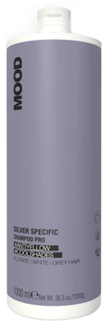 Шампунь фіолетовий для нейтралізації жовтизни Mood Silver Specific Shampoo Pro 1000 мл 00-00026863 фото
