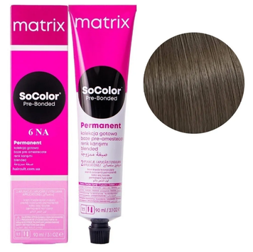 Крем-краска Matrix SoColor Pre-Bonded Cream Permanent №6NA Натуральный теплый темный блондин 90 мл 00-00026510 фото