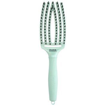 Щітка для волосся Olivia Garden FingerBrush Care Ionic Boar & Nylon Mint M 00-00025324 фото