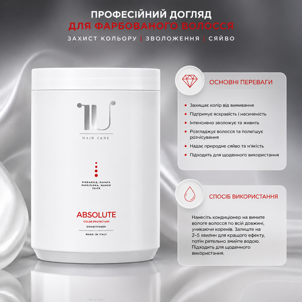 Маска для фарбованого волосся Carisma IU Absolute 1000 мл 00-00016155 фото