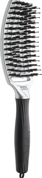 Щітка для волосся Olivia Garden FingerBrush Care Iconic Boar&Nylon Trinity Silver 00-00025339 фото