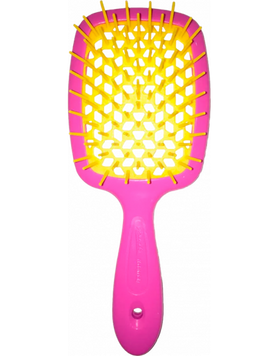 Щетка для волос Janeke Superbrush Розово-желтая 00-00018966 фото