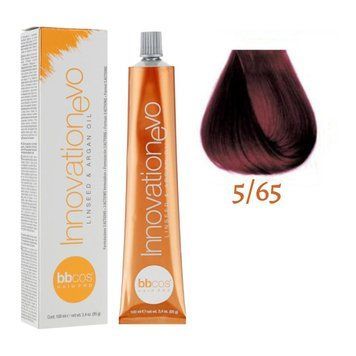 Крем-фарба для волосся BBCos Innovation Evo №5.65 Light Red Purple Chestnut 100 мл (уцінка) 00-00023113 фото