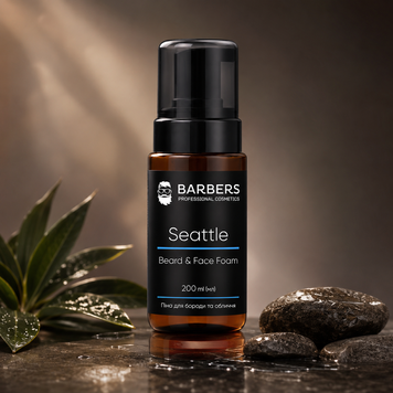 Піна для бороди та обличчя 2 в 1 Barbers Seattle 200 мл 00-00022895 фото