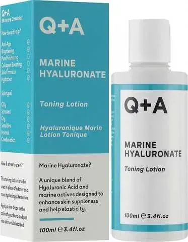Тонизирующий лосьон с гиалуроновой кислотой Q+A Marine Hyaluronate Toning Lotion 100 мл