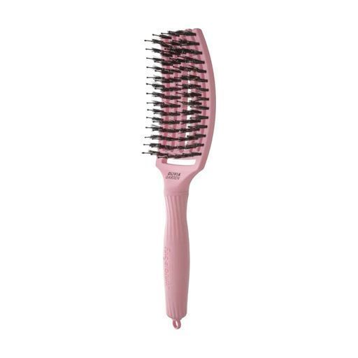 Щітка для укладки Olivia Garden Finger Brush Combo Boar&Nylon ThinkPink 2024 Soft Pink 00-00027340 фото