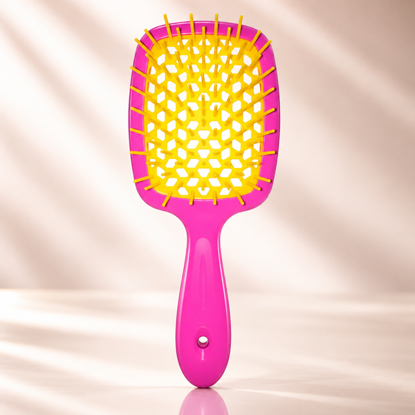 Щетка для волос Janeke Superbrush Розово-желтая 00-00018966 фото
