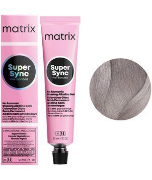 Крем-фарба безаміачна Matrix Super Sync Pre-Bonded №8P Light blonde pearl 90 мл 00-00024986 фото