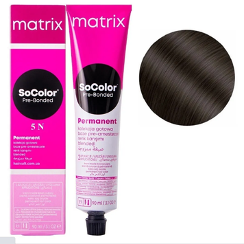 Крем-краска Matrix SoColor Pre-Bonded Cream Permanent №5N Светлый шатен 90 мл 00-00026586 фото