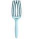 Щітка масажна для волосся Olivia Garden Finger Brush Iconic Boar&Nylon Blue Sky 00-00027333 фото 1