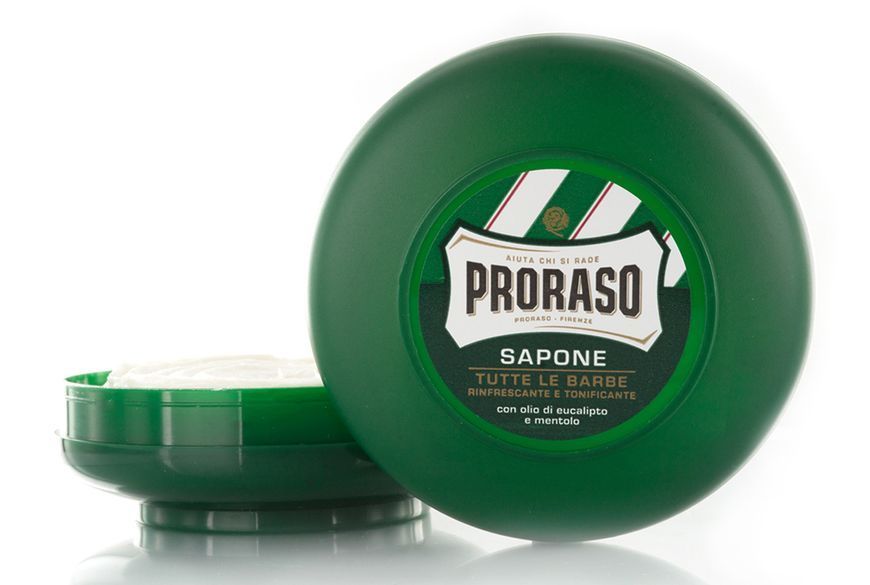 Мило для гоління з екстрактом евкаліпту та ментолом Proraso Green Line Refreshing Soap 75 мл 00-00009380 фото