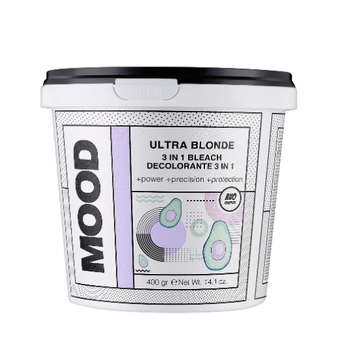 Порошок для обесцвечивания волос на основе глины Mood Ultra Blonde 3in1 Bleach 400 гр 00-00026889 фото