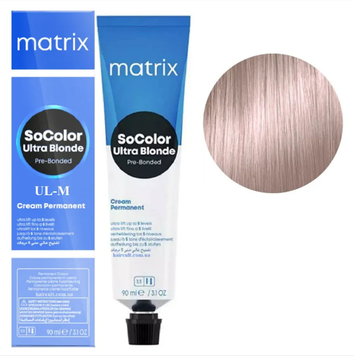 Крем-краска Matrix SoColor Pre-Bonded Permanent №UL-M Ультраблонд мокко 90 мл 00-00026805 фото