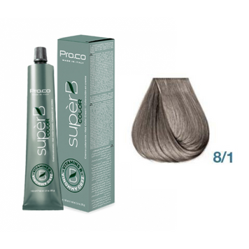 Фарба для волосся безаміачна Pro.Color Super B Hair Color Cream №8.1 Light Ash Blond 100 мл 00-00021253 фото