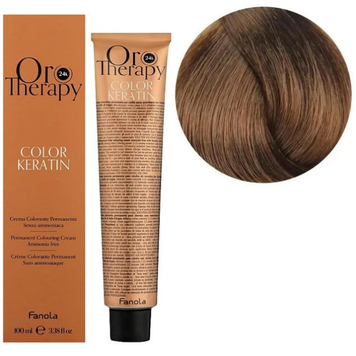 Крем-фарба безаміачна для волосся Fanola Oro Therapy №7/14 Hazelnut 100 мл 00-00003099 фото