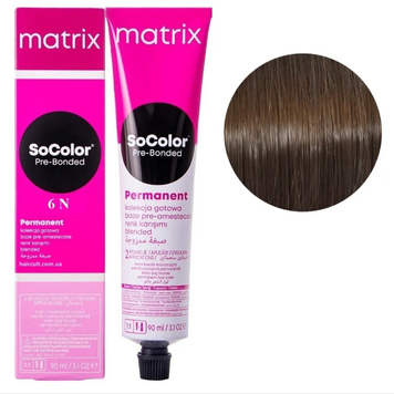Крем-краска Matrix SoColor Pre-Bonded Cream Permanent №6N Темный блондин 90 мл 00-00026587 фото