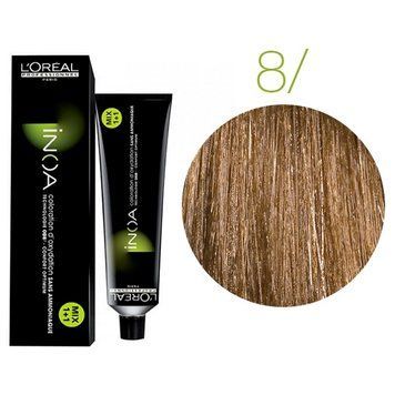 Крем-фарба для волосся Loreal Professionnel INOA 8 Світлий блонд 60 мл 00-00004678 фото