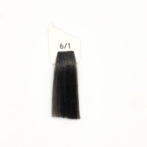 Крем-фарба аміачна для волосся Inebrya Сolor №6/1 Dark Blonde Ash 100 мл 00-00021442 фото