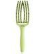 Щітка масажна для волосся Olivia Garden Finger Brush Iconic Boar&Nylon Green Pistachio 00-00027334 фото 1