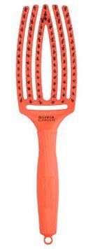 Щітка масажна для волосся Olivia Garden Finger Brush Iconic Boar&Nylon Orange Dream 00-00027338 фото