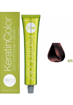 Крем-фарба безаміачна для волосся BBCos Keratin Color №6.5 Dark Blond Mahogany 100 мл 00-00023210 фото