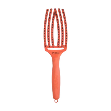 Щітка масажна для волосся Olivia Garden Finger Brush Iconic Boar&Nylon Orange Spritz 00-00027335 фото